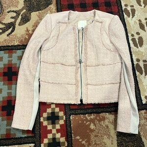 Rebecca Taylor wool and leather jacket